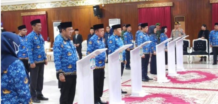 Walikota Rahmad Mas’ud Pimpin dan Lantik Pejabat Tinggi Pratama serta Pejabat Baru Kepala OPD