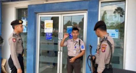 Patroli Perbankan Siang hari Sat Samapta cegah aksi kejahatan kriminalitas