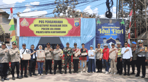Kapolres Kukar Bersama Unsur Terkait Cek Sejumlah Pos Pam Ops Ketupat Mahakam 2024