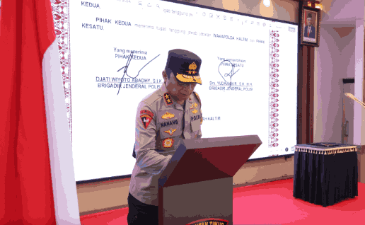 Resmi Dilantik, Brigjen Pol Djati Wiyoto Abdhy Jabat Wakapolda Kaltim