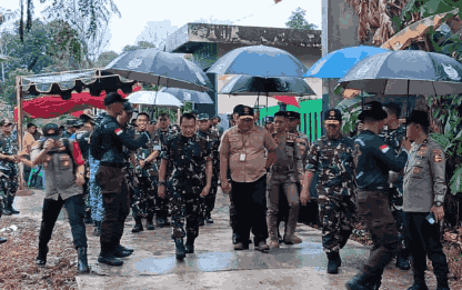 Sinergitas TNI-Polri Serta Komponen Masyarakat Dalam Membangun Iklim Kamtibmas Yang Kondusif Bersama Peserta Latsitarda XLIV di Kota Balikpapan