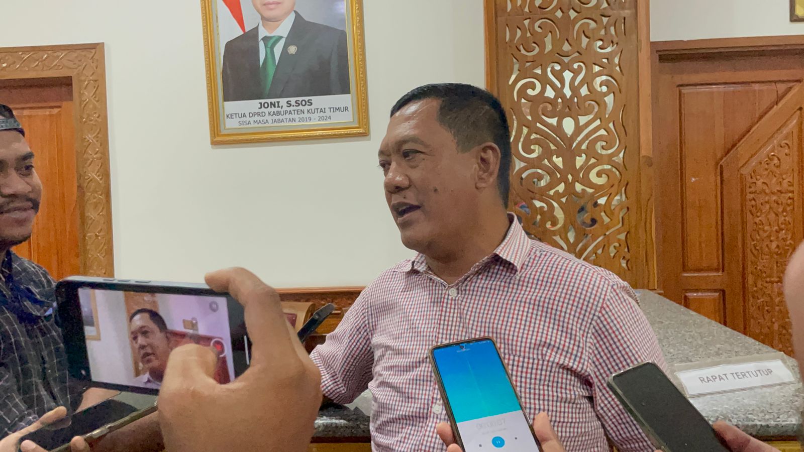David Rante selaku Anggota DPRD Kutai Timur (Kutim),