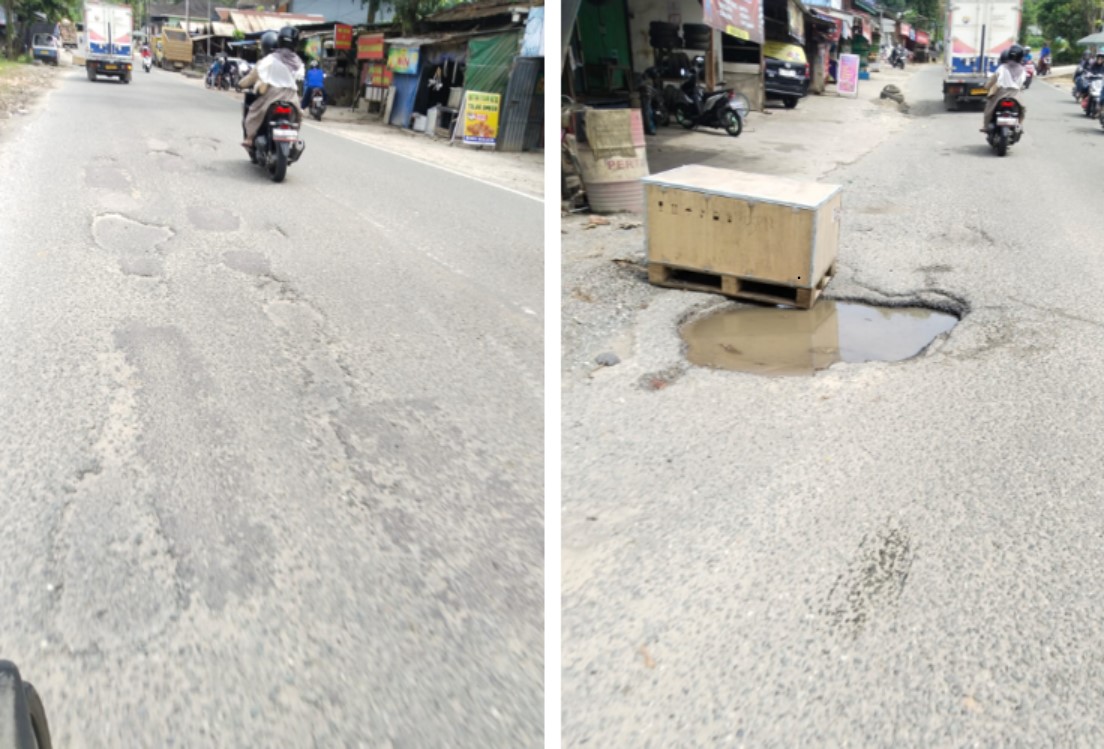 Jalan Rusak Menuju Pelabuhan Ferry Kariangau Jadi Sorotan Menjelang Mudik Lebaran