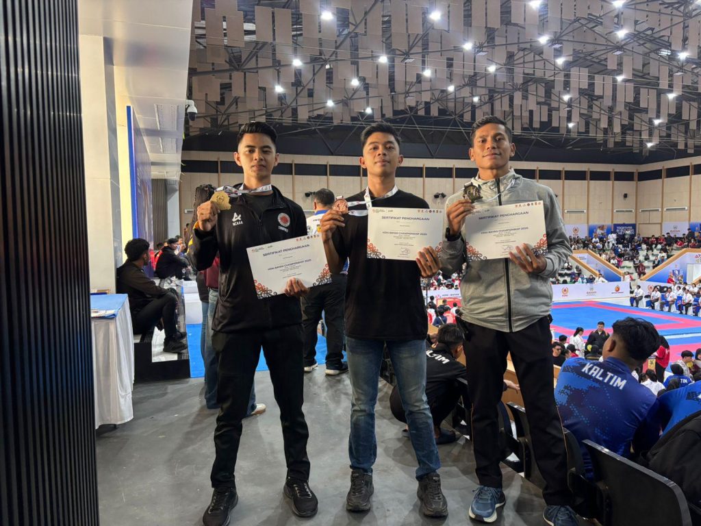 3 Personel Batalyon A Brimob Kaltim Sabet Medali Emas dan Perunggu di KONI-Bayan Championship 2025 Cabor Karate