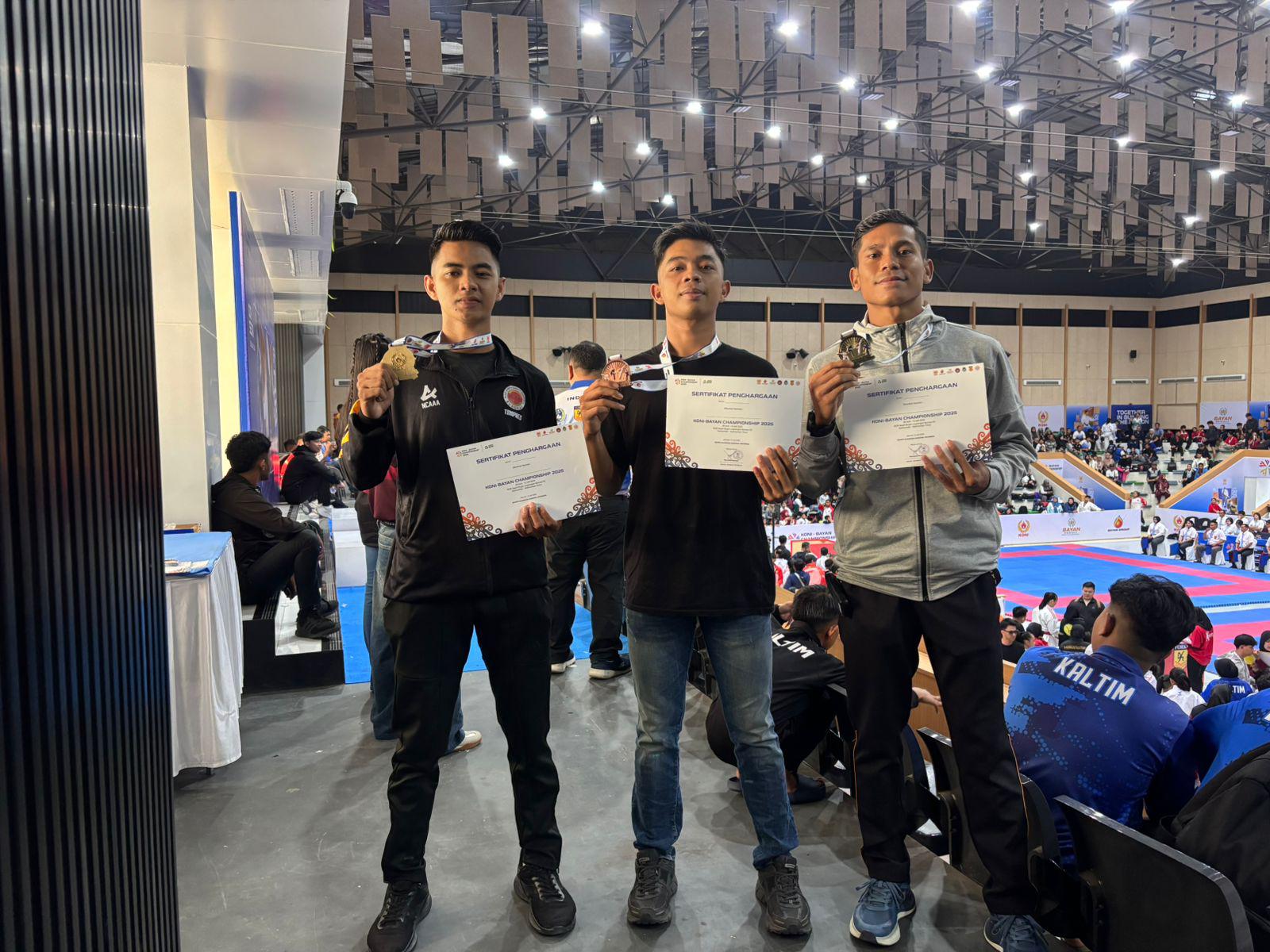 3 Personel Batalyon A Brimob Kaltim Sabet Medali Emas dan Perunggu di KONI-Bayan Championship 2025 Cabor Karate