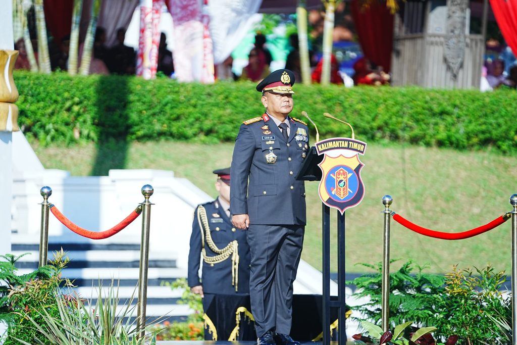 Semangat Kebhinekaan dan Profesionalisme Polri, Polda Kaltim Gelar Upacara Hari Bhayangkara ke-79