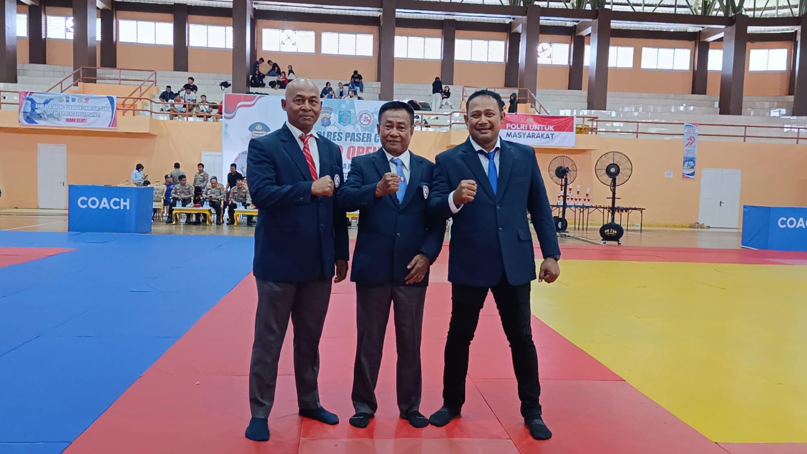 Iptu Lalu Kardiman, Danki Brimob Ditunjuk Jadi Wasit Judo Kapolres Paser Cup 2025 Open