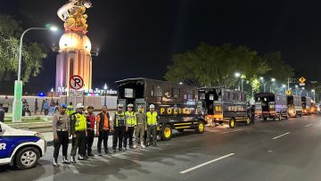 Sinergi TNI-Polri dan Satpol PP, Patroli Bersama Jogo Sidoarjo