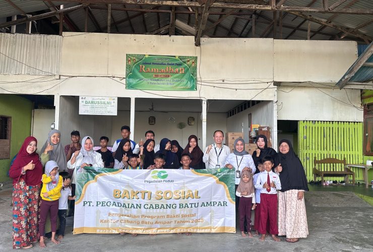Pegadaian Batu Ampar Gelar Bakti Sosial di Tiga Lokasi