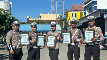 Wujudkan Budaya Kerja Disiplin dan Kompetitif, Ditlantas Polda Kaltim Apresiasi Personel Teladan