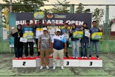 Personel Brimob Kaltim Bripda Andi Rifki Gunawan Raih Juara 3 di Ajang Bupati Paser Open Tennis Tournament 2025