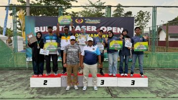 Personel Brimob Kaltim Bripda Andi Rifki Gunawan Raih Juara 3 di Ajang Bupati Paser Open Tennis Tournament 2025