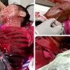 Seorang Pria Dibacok Hingga Bersimbah Darah