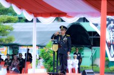 Kodam VI/Mulawarman Gelar Upacara Peringatan HUT ke-80 TNI: Teguhkan Semangat TNI PRIMA, TNI Rakyat, Indonesia Maju