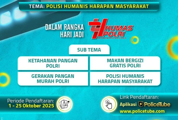 HUT ke-74 Humas Polri: Divisi Humas Polri Gelar Lomba Kreatif “Polri Humanis Harapan Masyarakat”
