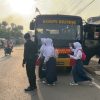 Brimob Hadirkan Bus Sekolah Gratis di Tasikmalaya