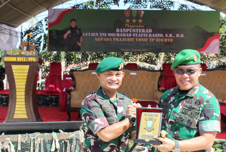 Danpusterad Apresiasi Inovasi Yonif TP 826/BTB dalam Pengembangan Pertanian dan Peternakan di Wilayah Binaan