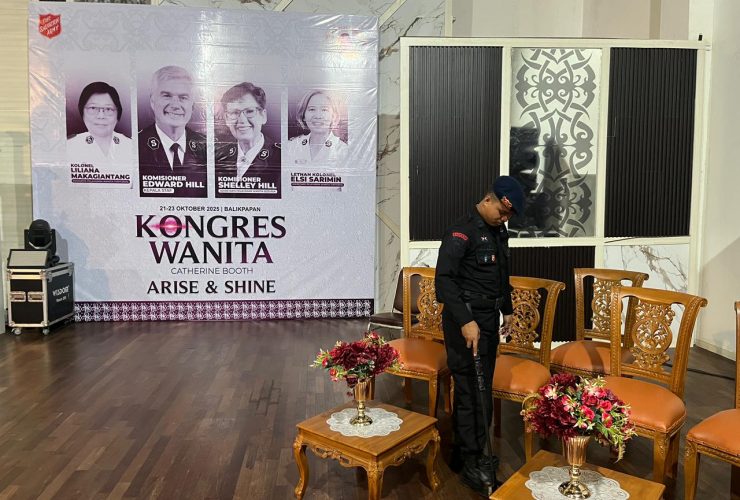 Keamanan Maksimal Kongres Wanita Catherine Booth, Brimob Kaltim Sterilkan Gedung Kesenian Balikpapan