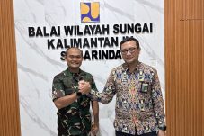 Danbrigif Tp 85/Btc Bahas Sinergi Pengelolaan Sumber Air Bersama Kepala Bws Kalimantan Timur