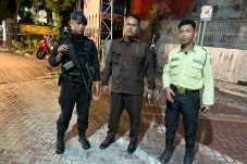 Jamin Keamanan Malam Hari, Detasemen Gegana Brimob Kaltim Intensifkan Patroli Obyek Vital di Balikpapan