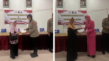 Polwan dan Bhayangkari Polda Kaltim Gelar Aksi Sosial “Berbagi” di Kelurahan Karang Jati Balikpapan
