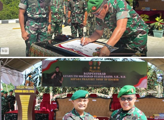 Yonif TP 826/BTB Jadi Contoh Satuan Teritorial Mandiri, Danpusterad Tinjau Langsung Progres Program Pangan Terpadu