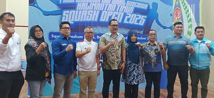 Kejuaraan Piala Gubernur dan Wakil Gubernur Kaltim Squash Open 2025 Resmi Dibuka di Balikpapan