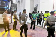 Batalyon A Brimob Kaltim Laksanakan Pengamanan Persiba Vs PSS Sleman Lanjutan Liga 2 Indonesia di Stadion Batakan