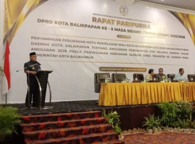 Pemangkasan DBH Pusat, DPRD Balikpapan Gelar Paripurna Bahas Ulang Raperda APBD 2026