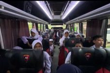 Bus Sekolah Gratis Batalyon A Brimob Kaltim Terus Jadi Andalan Warga Balikpapan