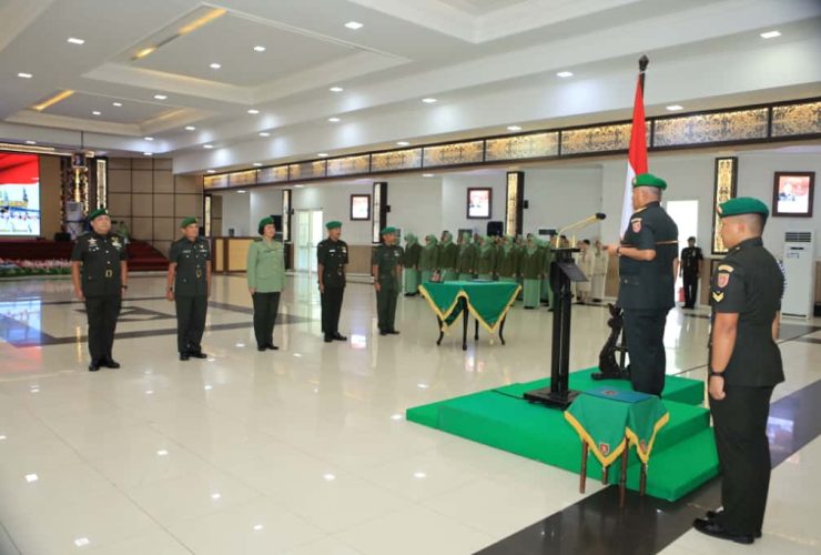 Estafet Jabatan Kainfolahta dan Wisuda Purnawira Pamen Kodam VI/Mulawarman