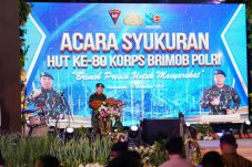 Hadiri Syukuran HUT ke-80 Brimob, Kapolri Apresiasi Peran Brimob dukung Program Pemerintah