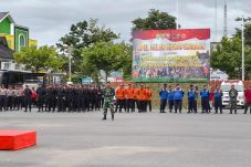 Brimob Kaltim Kerahkan Satu Kompi Personel untuk Antisipasi Bencana di Samarinda