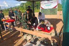 Kapolres Berau Hadiri Ground Breaking Koperasi Merah Putih di Sei Bebanir Bangun
