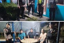 Tim Patroli Kompi 1 Batalyon B Brimob Kaltim Sambangi Kantor PLN dan Warga, Jaga Kamtibmas Samarinda Seberang