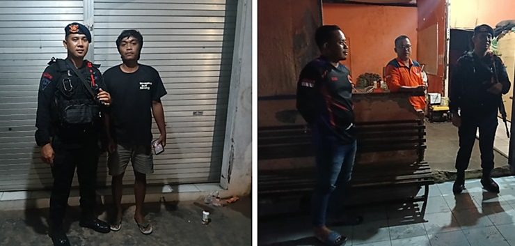 Cegah Curat dan Premanisme, Patroli Brimob Sambangi Warga Tanah Grogot