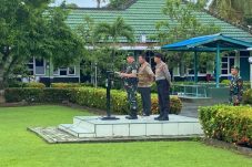 Brimob Paser turut serta dalam Apel Gelar Pasukan Kesiapsiagaan Antisipasi Bencana Alam