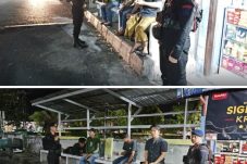 Batalyon A Brimob Kaltim Patroli Sambang Dialogis ke Pos Ronda