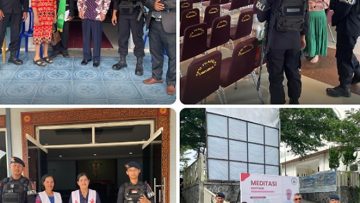 Jaga Keamanan Dan Ketertiban Masyarakat, Tim Patroli Batalyon B Brimob Kaltim Gelar Patroli Gereja di Wilayah Samarinda