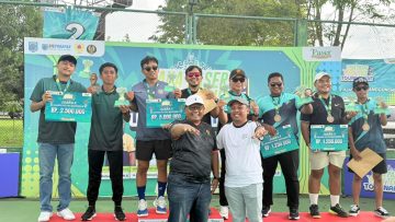 Personel Brimob Polri Raih Juara II Ganda Putra pada Tana Paser Open Tenis Tournament 2025