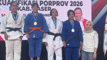 Bripda Nadia Herviana Raih Perunggu di Kejuaraan Judo Kualifikasi Porprov 2026 Kabupaten Paser