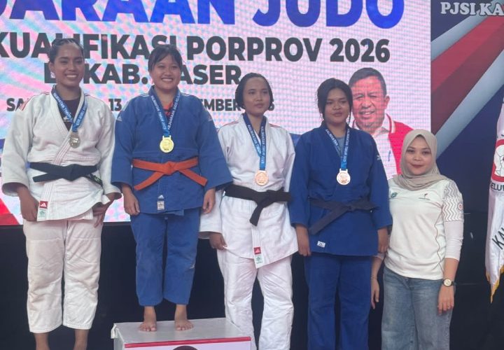 Bripda Nadia Herviana Raih Perunggu di Kejuaraan Judo Kualifikasi Porprov 2026 Kabupaten Paser