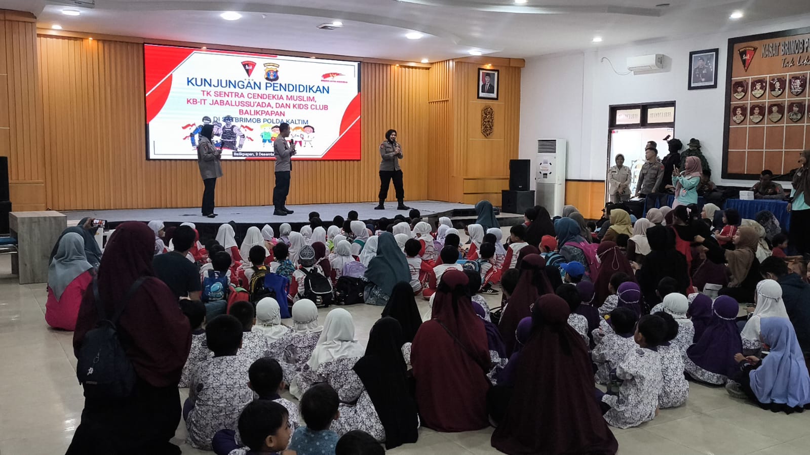 Brimob Polda Kaltim Terima Kunjungan Edukasi, Kenalkan Profesi Polisi Sejak Dini