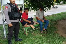 Patroli Sambang Warga Brimob Paser, Antisipasi Curanmor dan Jaga Kamtibmas