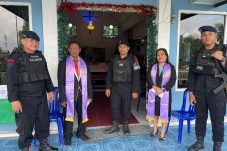 Batalyon B Brimob Kaltim Jamin Ibadah Umat Kristiani di Samarinda Berjalan Aman dan Tertib