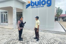 Tim Patroli Kompi 2 Brimob Paser Sambangi Kantor Bulog Cabang Paser, Pastikan Keamanan Objek Vital