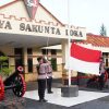 Perkuat Jiwa Nasionalisme, Satbrimob Polda Kaltim Gelar Upacara Bendera Bulanan di Balikpapan