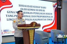 Kapolda Kaltim Hadiri Sosialisasi Rancangan KUHAP Komisi III DPR RI