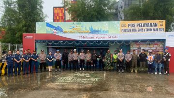 Jamin Keamanan Nataru, Brimob Samarinda Gelar Patroli Skala Besar di Titik Vital Kota