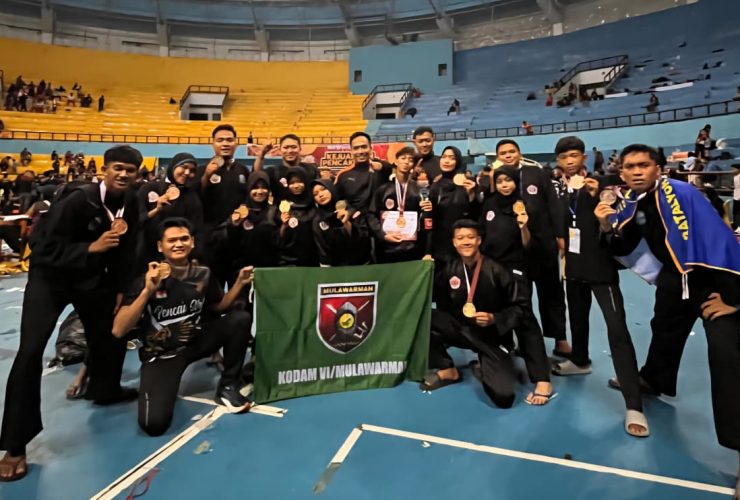 Kontingen Pencak Silat Kodam VI/Mulawarman Borong Medali di Kejurnas Makassar Championship-4 Tahun 2025